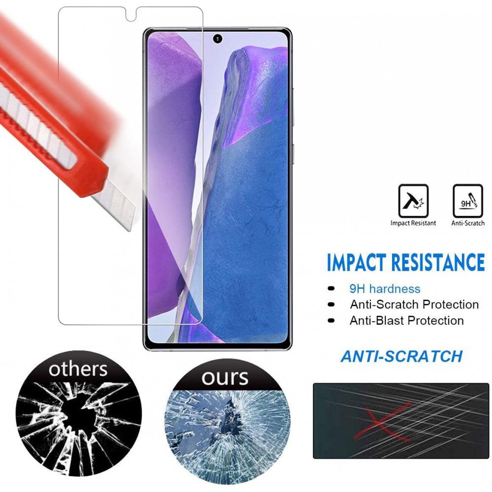 Wholesale 3D Tempered Glass Full Screen Protector with Working Adhesive In Screen Finger Scanner for Galaxy Note 20 (Clear)