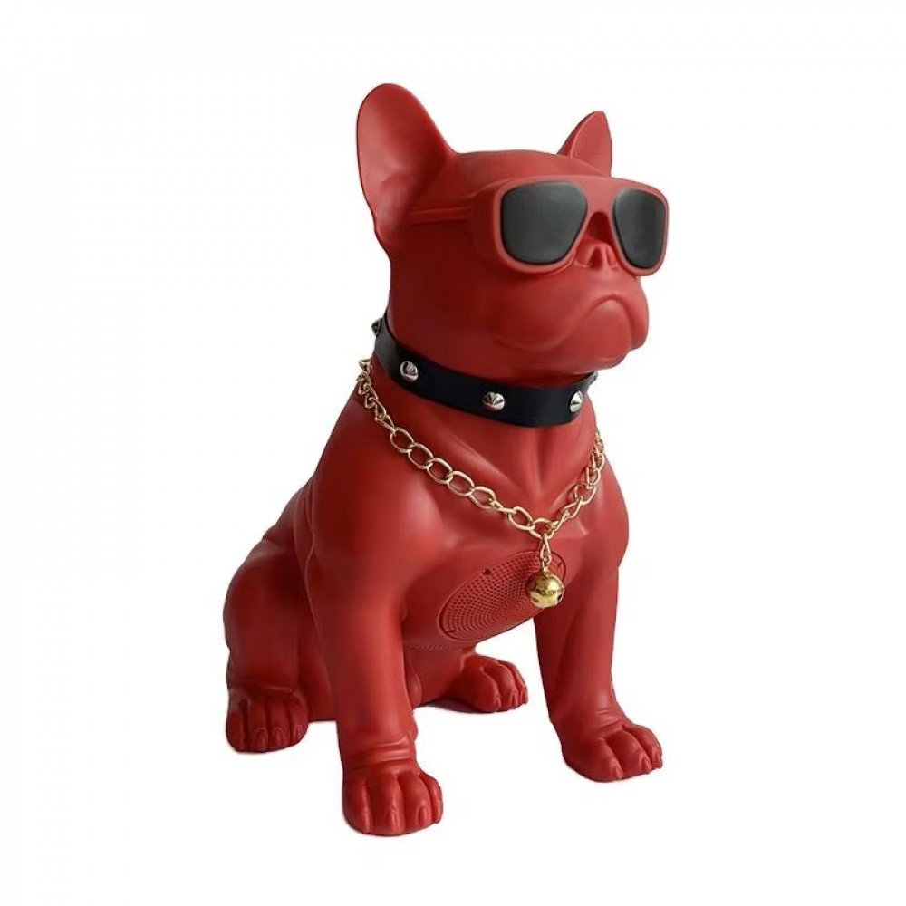 Sunglasses Bulldog Design Bluetooth Speaker (White)