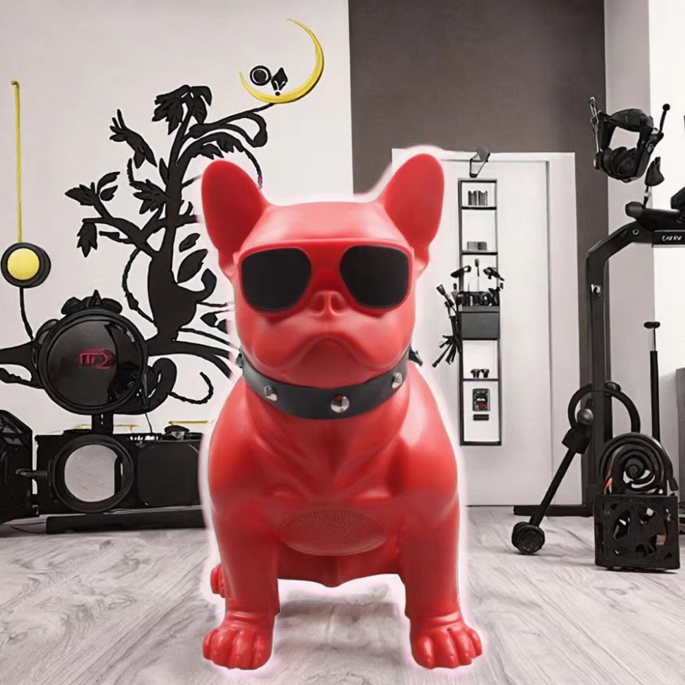 Sunglasses Bulldog Design Bluetooth Speaker (White)