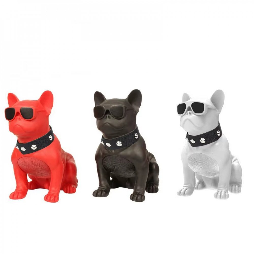 Sunglasses Bulldog Design Bluetooth Speaker (White)